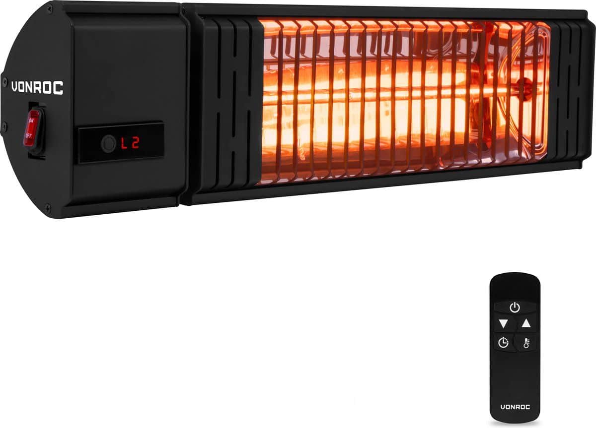 vonroc sfeervolle terrasverwarmer volsini pro 2000w met