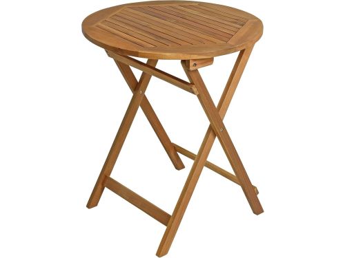 Vouwbare Houten Balkon Tafel - 60 cm Diameter, Tuinmeubels