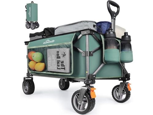 Vouwbare Trolley - 140L Zware Duty Vouwwagen met Verwijderbare Wielen