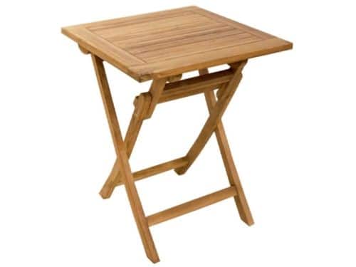 Vtw Living - Teakhouten Klaptafel voor buiten Rond - Tuintafel