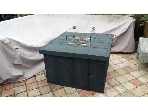 Vuurtafel Block Antraciet 80x80x50
