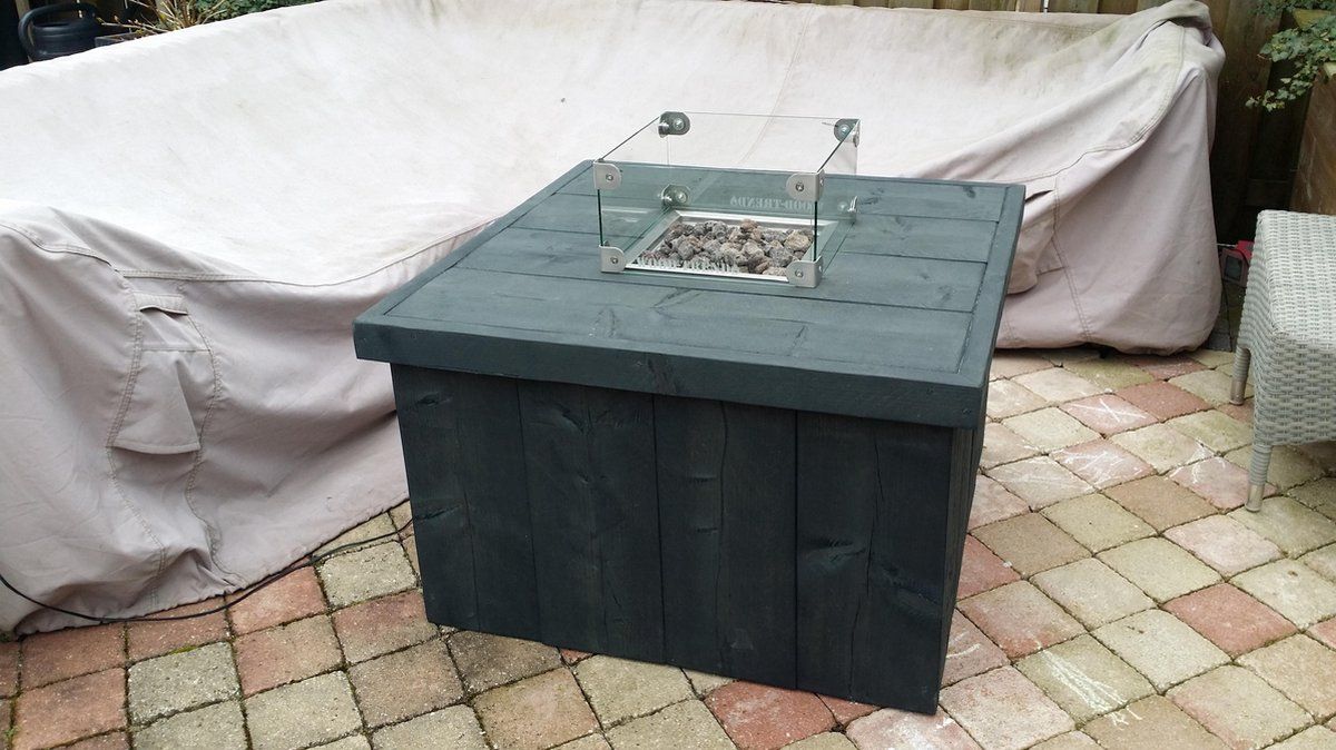 vuurtafel block antraciet 80x80x50