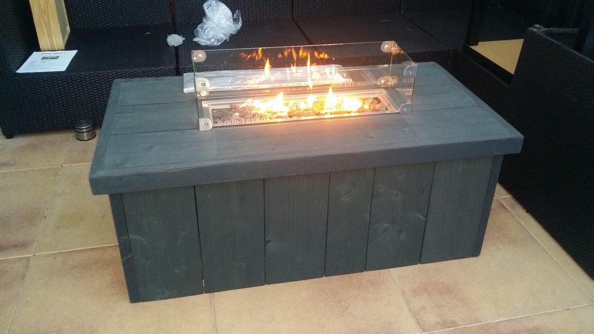 vuurtafel block terrasverwarmer antraciet wash steigerhout 60x120x50cm