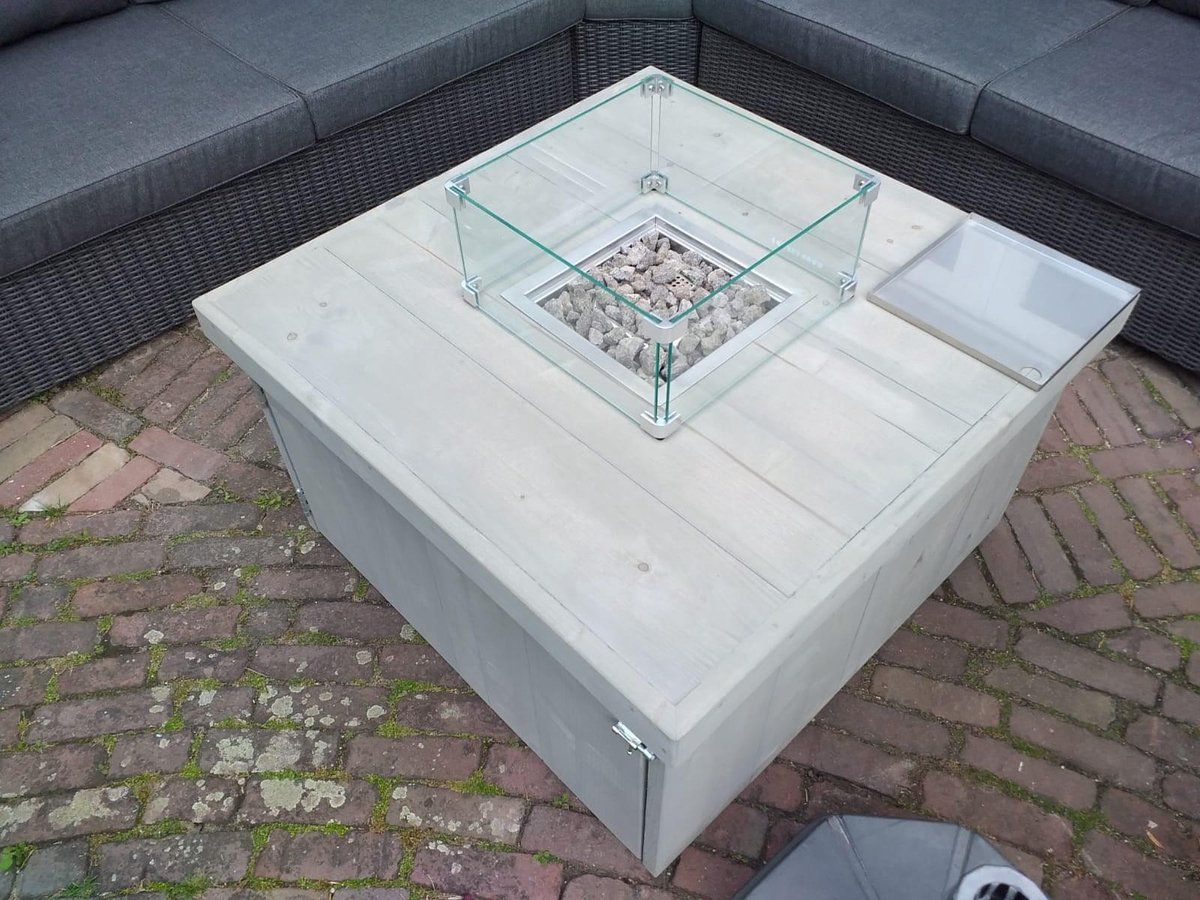 vuurtafel block terrasverwarmer grey wash steigerhout 100x100x50cm