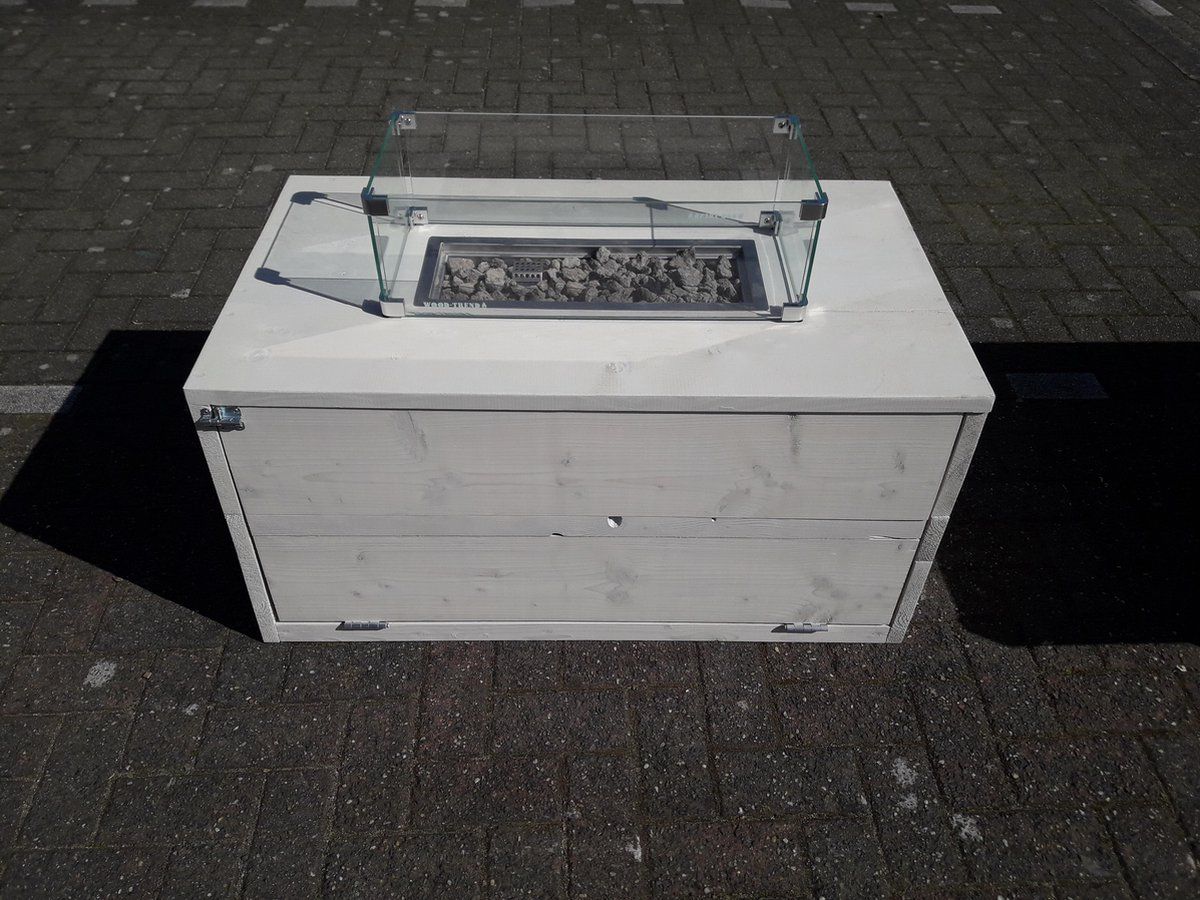vuurtafel boxxx terrasverwarmer white wash steigerhout 60x100x50cm