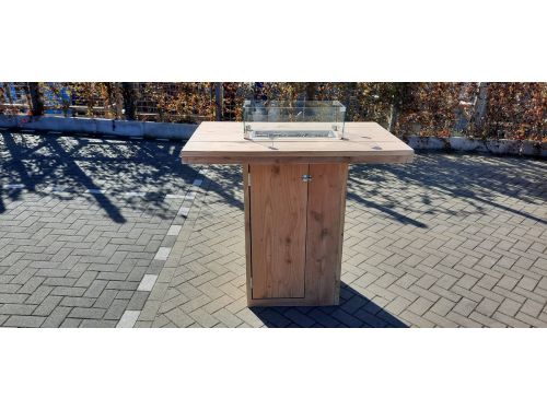 Vuurtafel Sta Tafel ''Celebration'' Terrasverwarmer Douglas hout 80x120x110cm