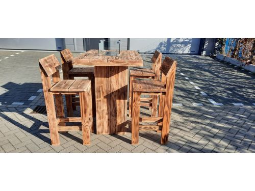 Vuurtafel Sta tafel set "Celebration" van Douglas BurnD hout 80x120cm