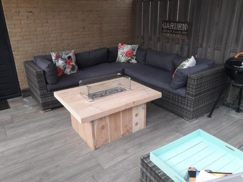 Vuurtafel Tree Douglas hout 80x100x50