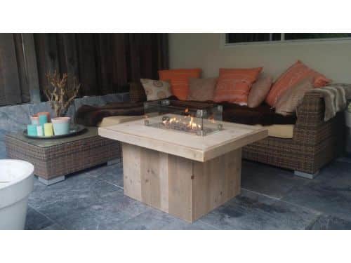 Vuurtafel Tree Gebruikt Steigerhout 80x100x50