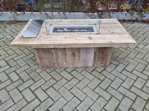 Vuurtafel Tree Gebruikt Steigerhout 80x150x50