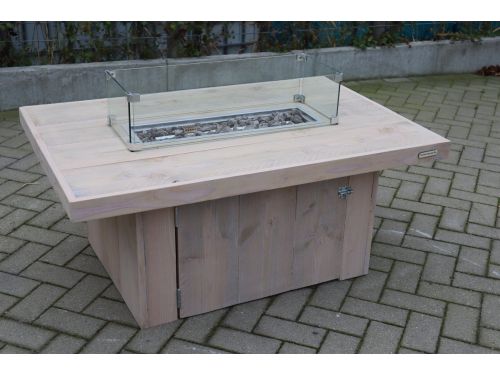 Vuurtafel Tree - Terrasverwarmer - 80x120cm - Douglas Smoke white