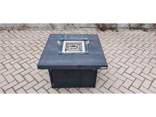 Vuurtafel Tree Terrasverwarmer Antraciet Wash steigerhout 80x80x55cm