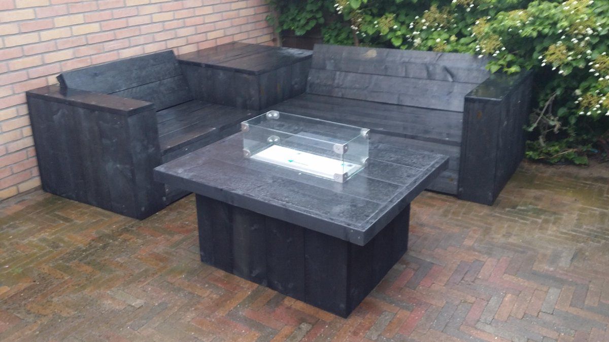 vuurtafel tree terrasverwarmer black wash steigerhout 80x100x50cm