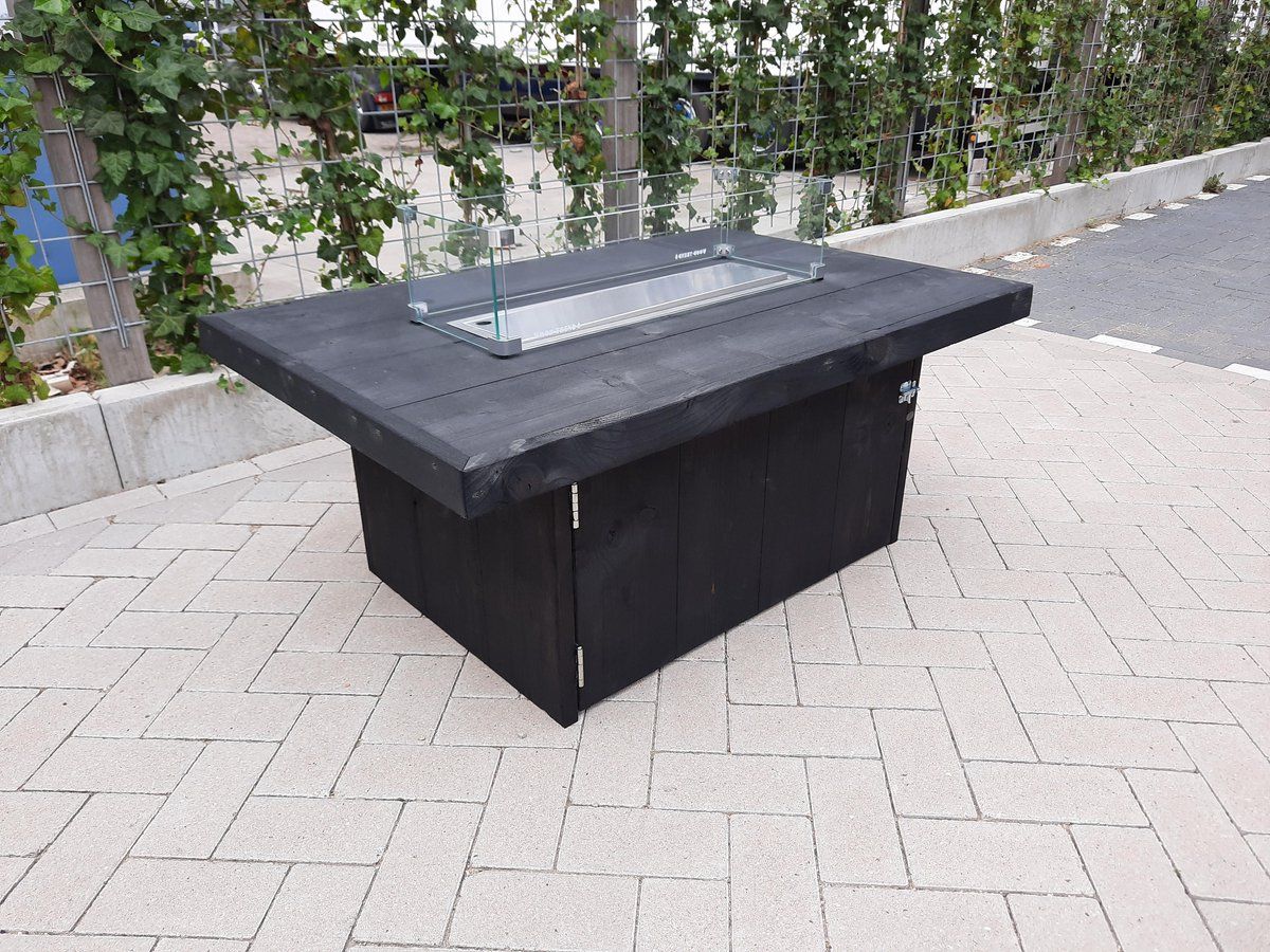 vuurtafel tree terrasverwarmer black wash steigerhout 80x120x50cm