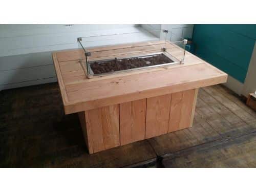 Vuurtafel Tree Terrasverwarmer Douglas hout 80x100x50cm