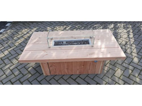 Vuurtafel Tree Terrasverwarmer Douglas hout 80x150x50cm