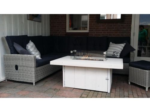 Vuurtafel Tree Terrasverwarmer White Wash steigerhout 80x120x50cm