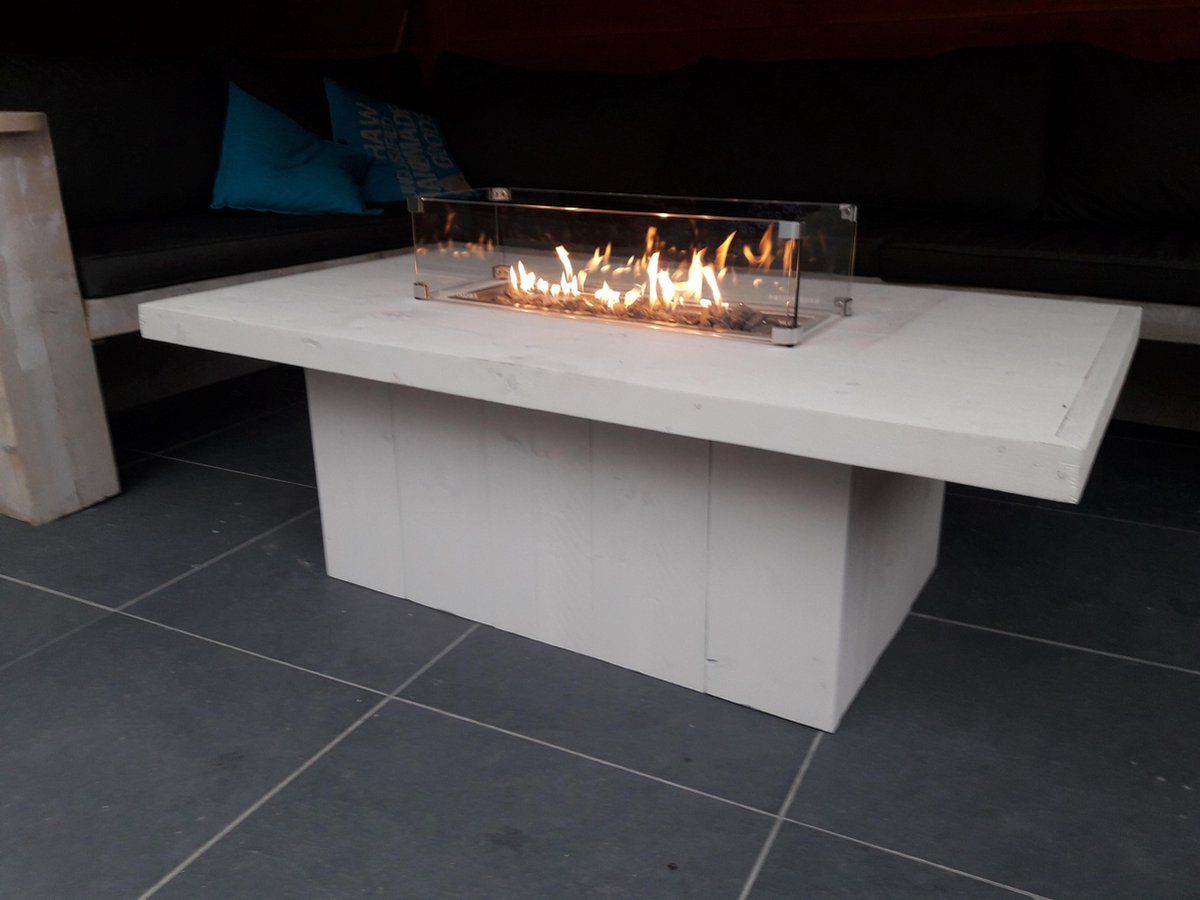 vuurtafel tree terrasverwarmer white wash steigerhout 80x150x50cm