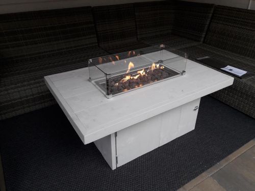 Vuurtafel Tree White wash 80x100x50
