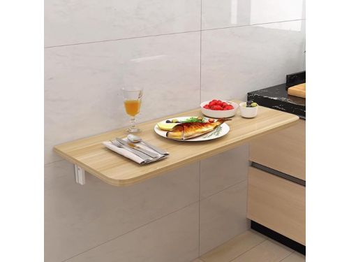 Wandbureau Opvouwbaar - Klaptafel Hout - Ruimte Besparen - Stevige