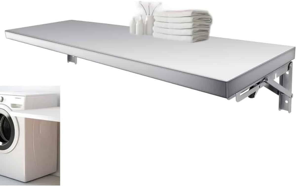 wandmontage klaptafel vouwtafel roestvrij ruimte besparen versterkte