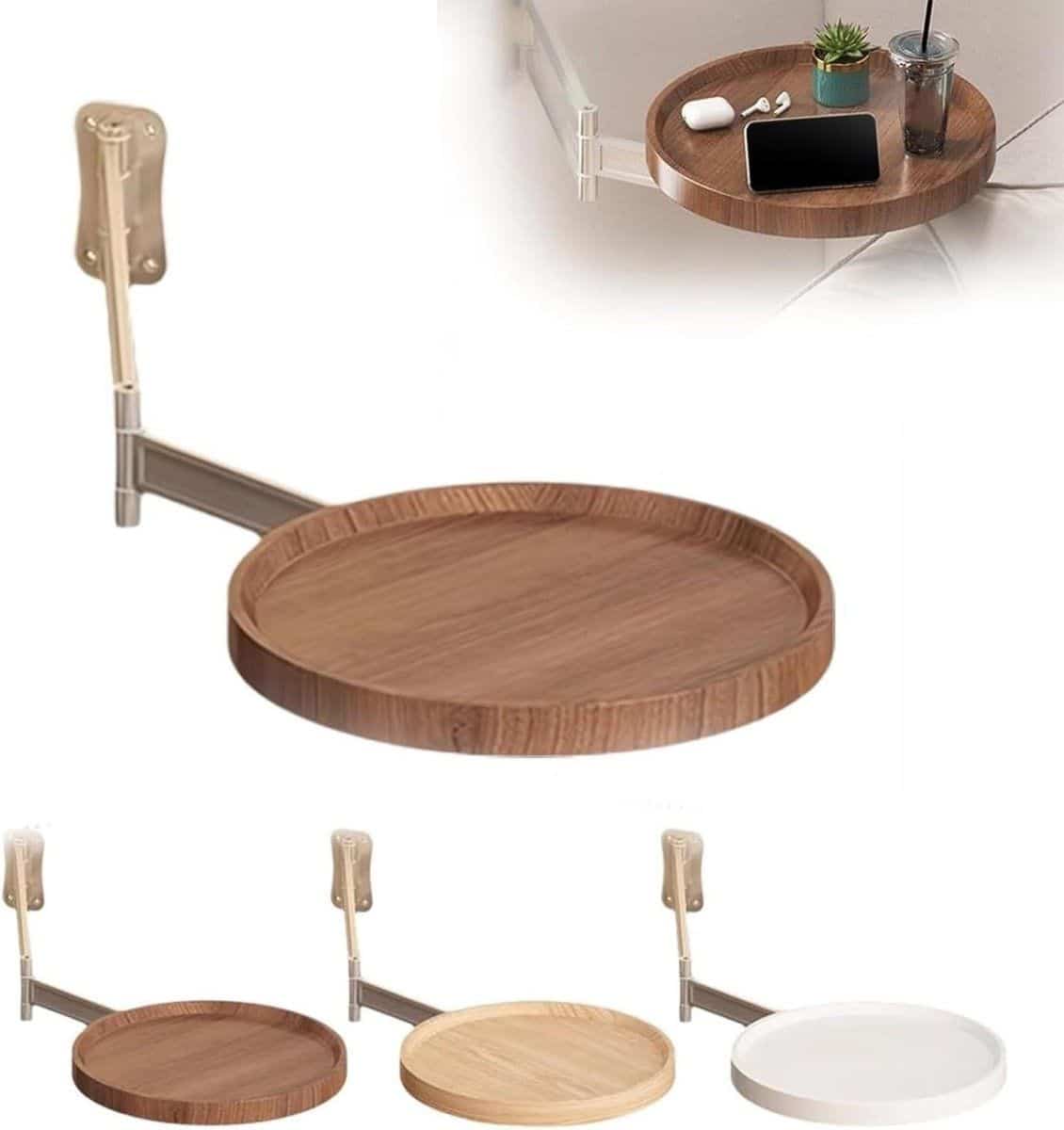wandtafel inklapbaar klaptafel rond ruimte besparen 180°