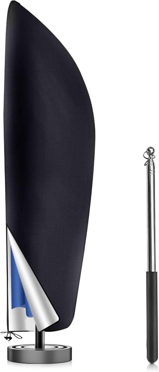 waterdichte parasolhoes xxl met telescoopstok uv bestendig en ripstop voor