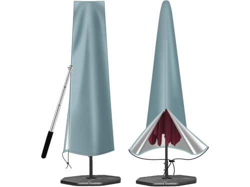 Waterproof Parasolhoes 600D Oxford Stof met Rits (190 x 30