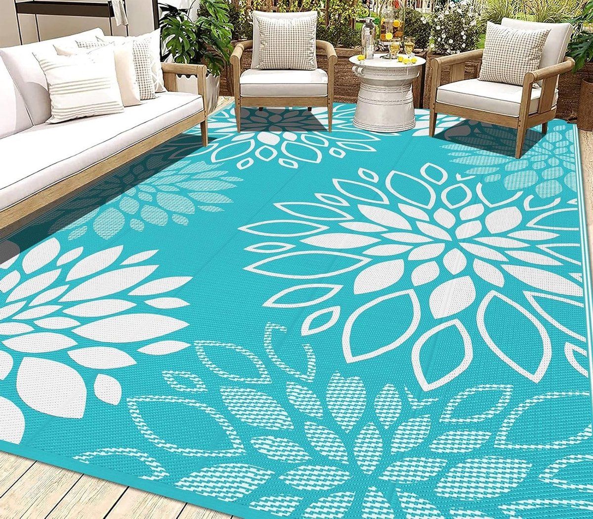 weerbestendige en omkeerbare buitenkleed voor camping en tuin