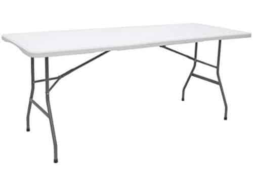 Weerbestendige inklapbare tuintafel voor 6 personen - 180 x 70