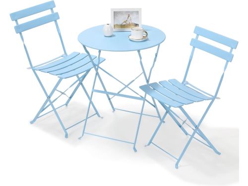 Whoopr® - Bistroset 2 Persoons - Tuintafel Rond - Opvouwbaar