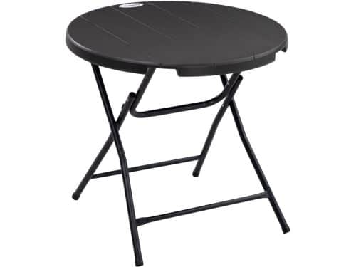 Wishdor - Ronde Klaptafel Voor Buiten - Houtlook - Balkon