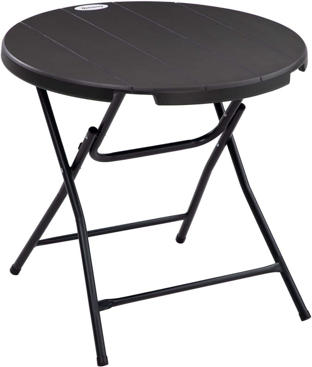 wishdor ronde klaptafel voor buiten houtlook balkon