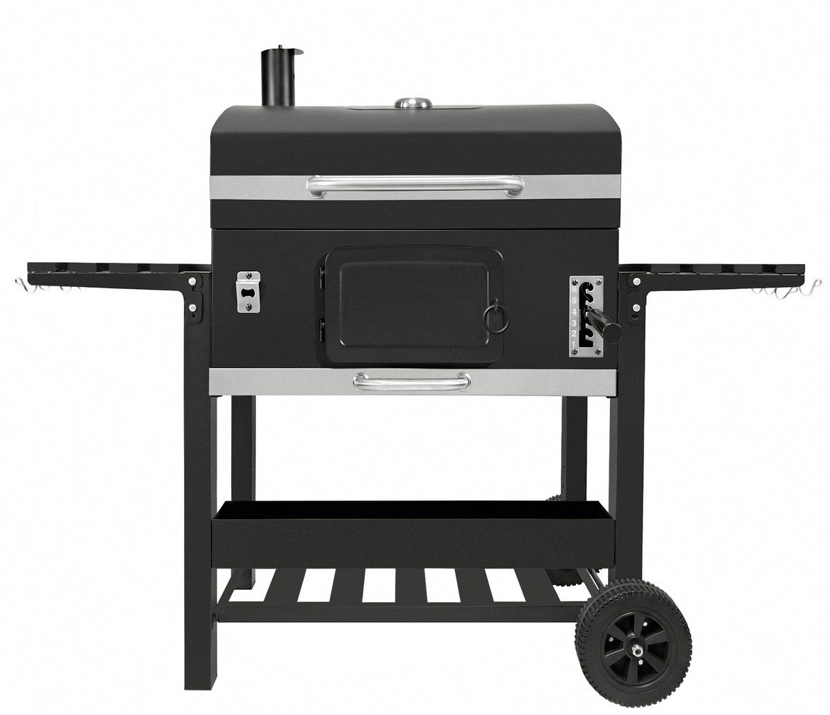 xxl houtskool smoker bbq 69 x 43 cm grilloppervlak
