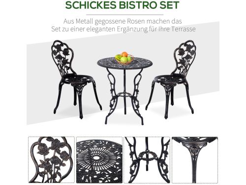YYchan bistroset voor buiten - 2 personen - ronde tafel
