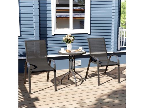 YYchan bistroset voor buiten - 4 personen - ronde tafel