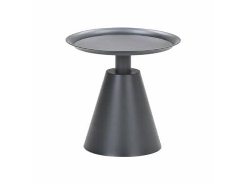 Zavala bijzettafel - diameter 50xH48 cm - carbon black