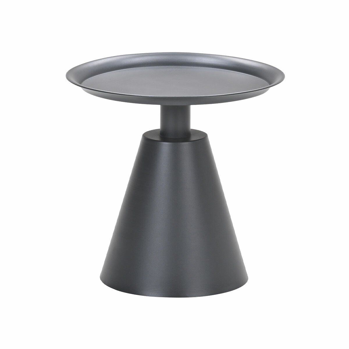 zavala bijzettafel diameter 50xh48 cm carbon black