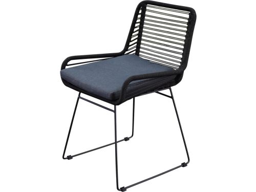 Zenia dining tuinstoel rope zwart