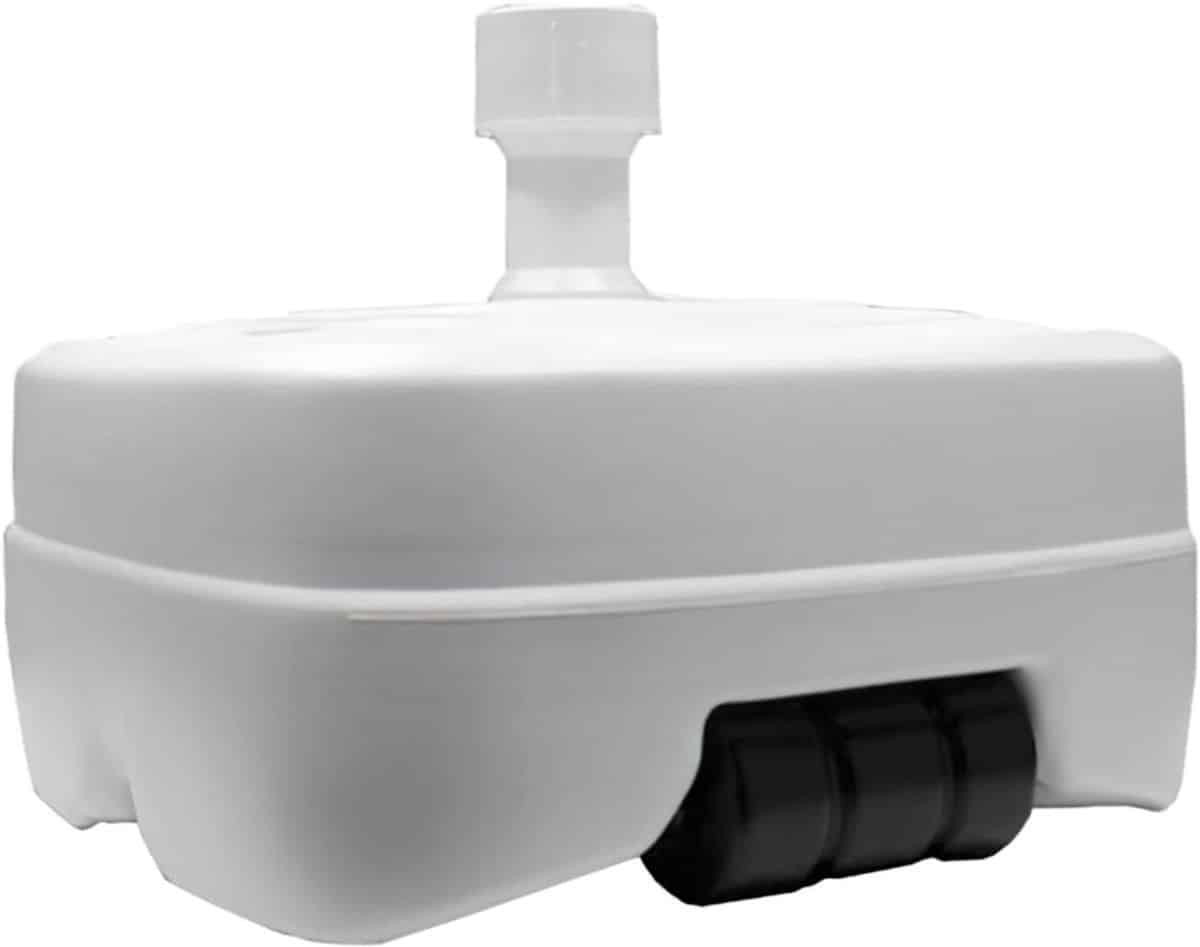 zmr® parasolvoet op wielen parasolvoet parasolvoeten wit/grijs