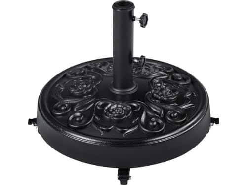 ZMR® Parasolvoet op Wielen - Parasolvoet - Parasolvoeten - Zwart