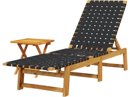 Zonnebank met Tafel - Ligbed Tuin - Ontspannen Buiten