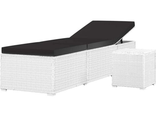 Zonneligstoel met Tafel - Tuinstoel Ligbed - Buiten Ontspannen