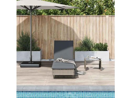 Zonneligstoel met wielen - Tuinligstoel Lounger - Buiten Ontspannen