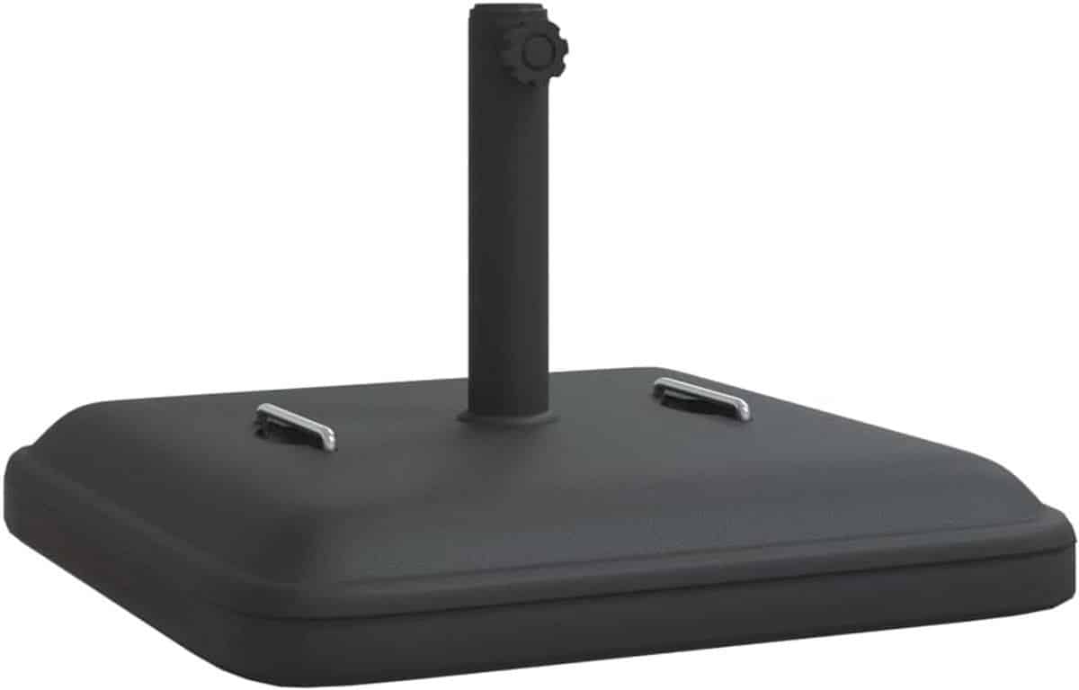 zware parasolvoet 27 kg met handvatten geschikt voor stokken