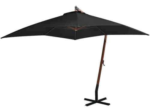Zweefparasol Hout - Tuinparasol Buiten - Schaduw Creëren - Vrijhangend