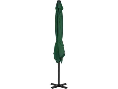 Zweefparasol met Aluminium Paal Groen Tuinparasol UV-bestendig en Kantelbaar
