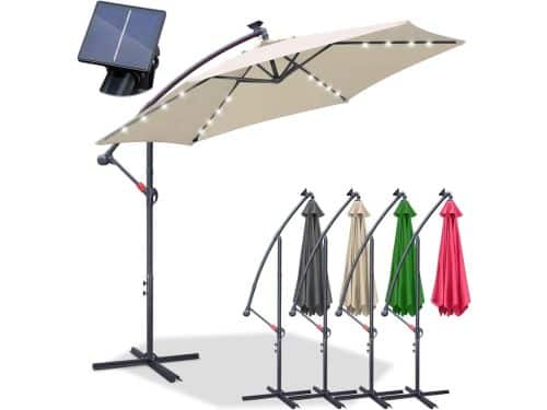 Zweefparasol met LED - Tuinparasol Balkonparasol - Buiten Zitten