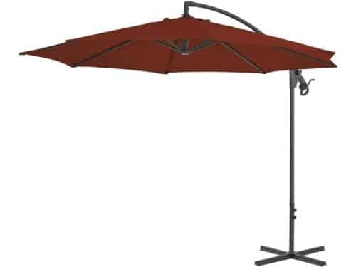 Zweefparasol met stalen paal - Buitenparasol Tuinparasol - Schaduw Creëren