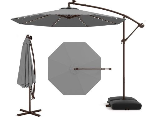 Zweefparasol met Verlichting - Balkonparasol Tuinparasol - Buiten Ontspannen